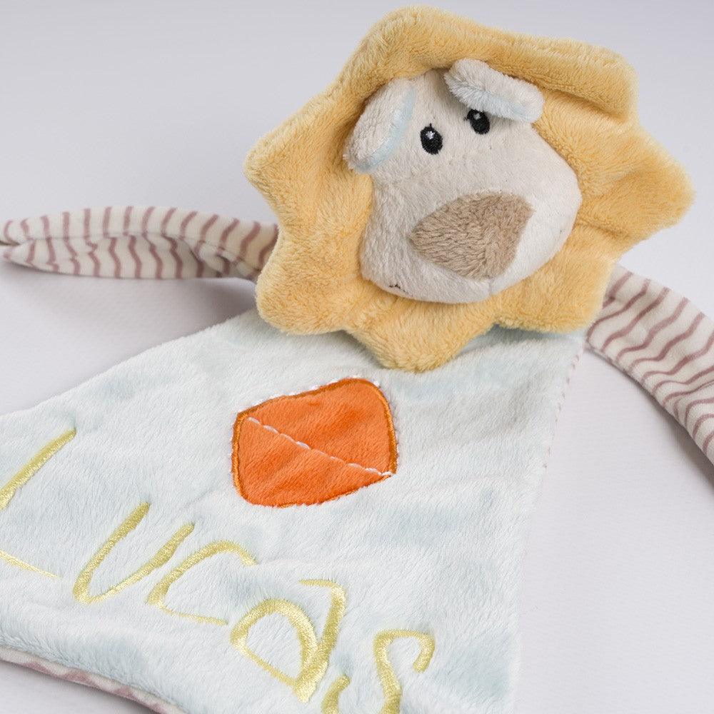 Dou Dou Personalizado Bebé Peluche Leon Rombo - Nanetes #